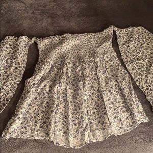 Flower’d off the shoulder blouse